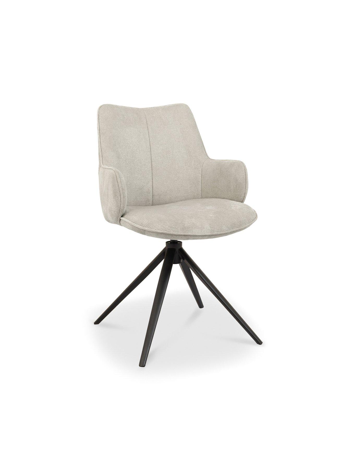 Image 3 of 6 of Bentley Designs Rowan Swivel Dining Chair - Beige