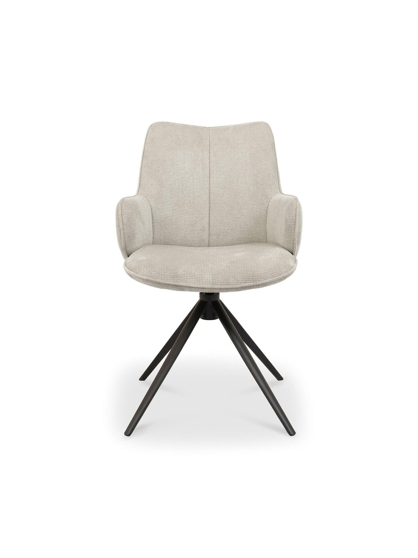 Image 4 of 6 of Bentley Designs Rowan Swivel Dining Chair - Beige