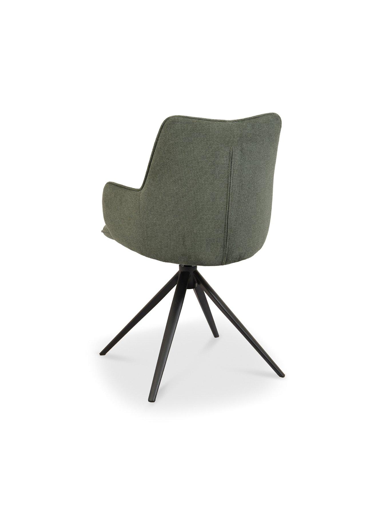 Image 5 of 6 of Bentley Designs Rowan Swivel Dining Chair - Green