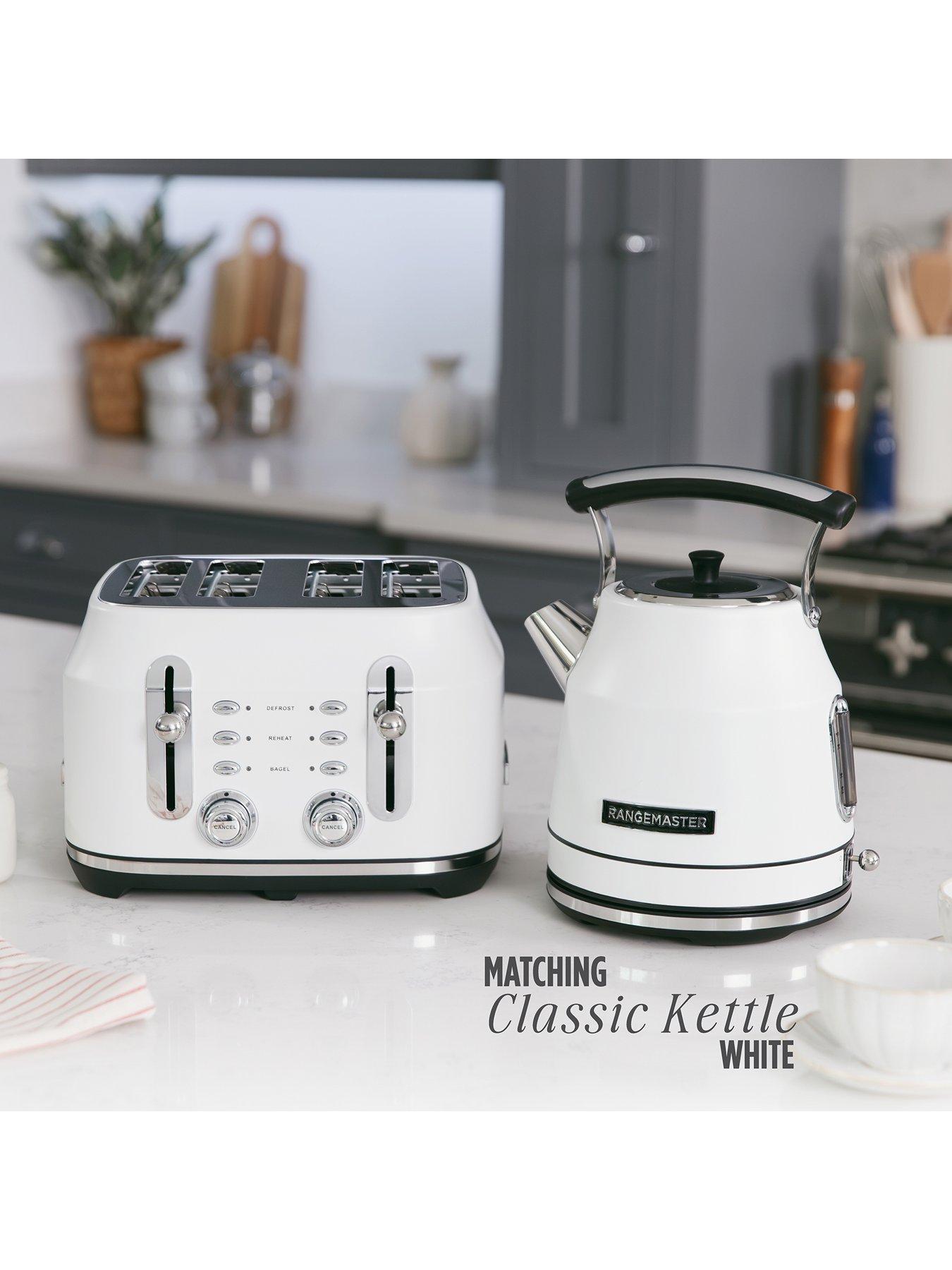 Image 3 of 7 of Rangemaster Classic Collection 4 Slice White Toaster