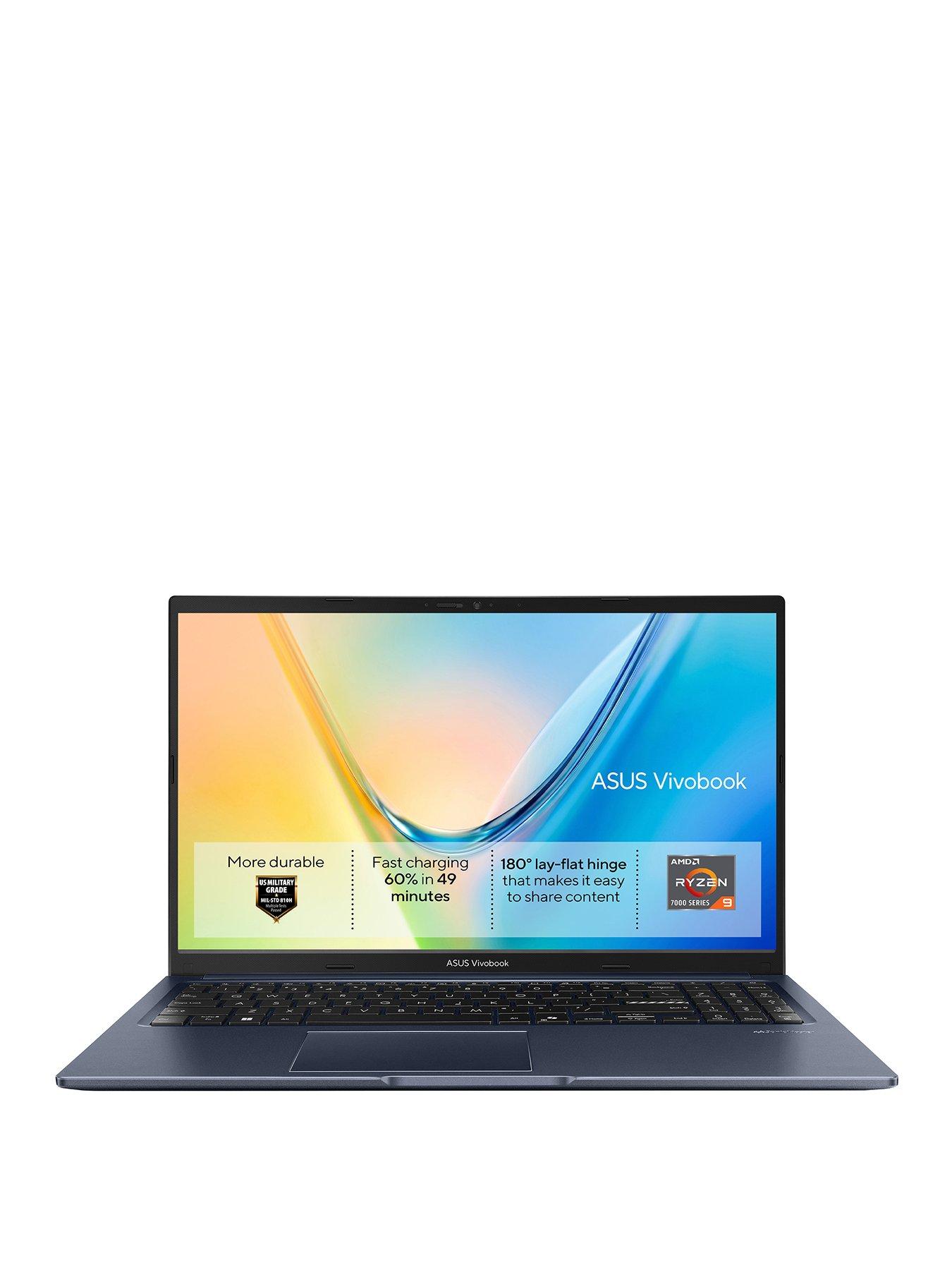 Image 1 of 7 of Asus Vivobook 15 15.6in FHD 1920 x 1080 Laptop - AMD Ryzen 9 7940HS - 16GB RAM, 512GB SSD - Black