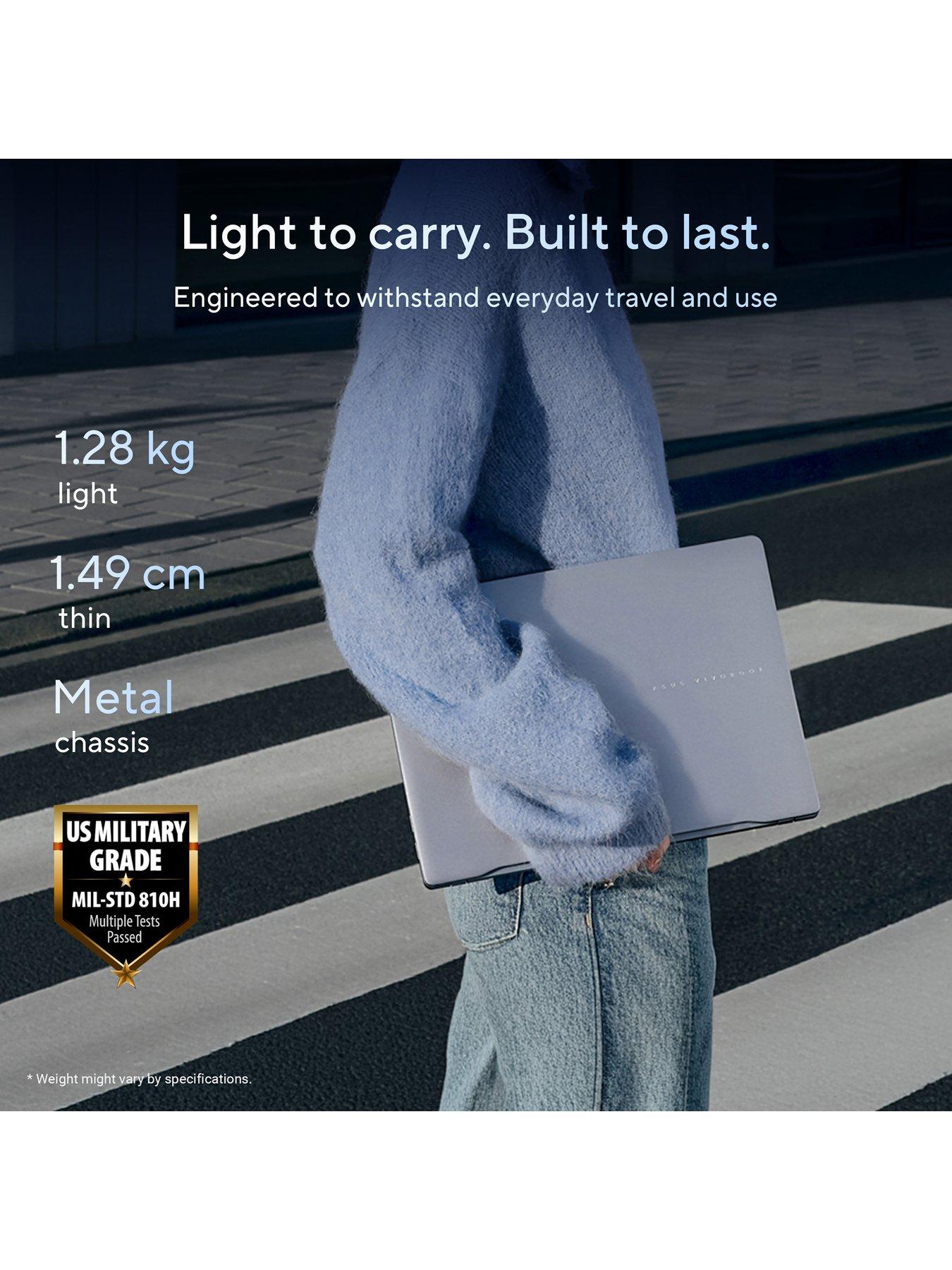 Image 5 of 7 of Asus Vivobook S14 14in WUXGA 1920 x 1200 Laptop - Snapdragon X - 8GB RAM, 256GB SSD - Black - No Adaptor Included