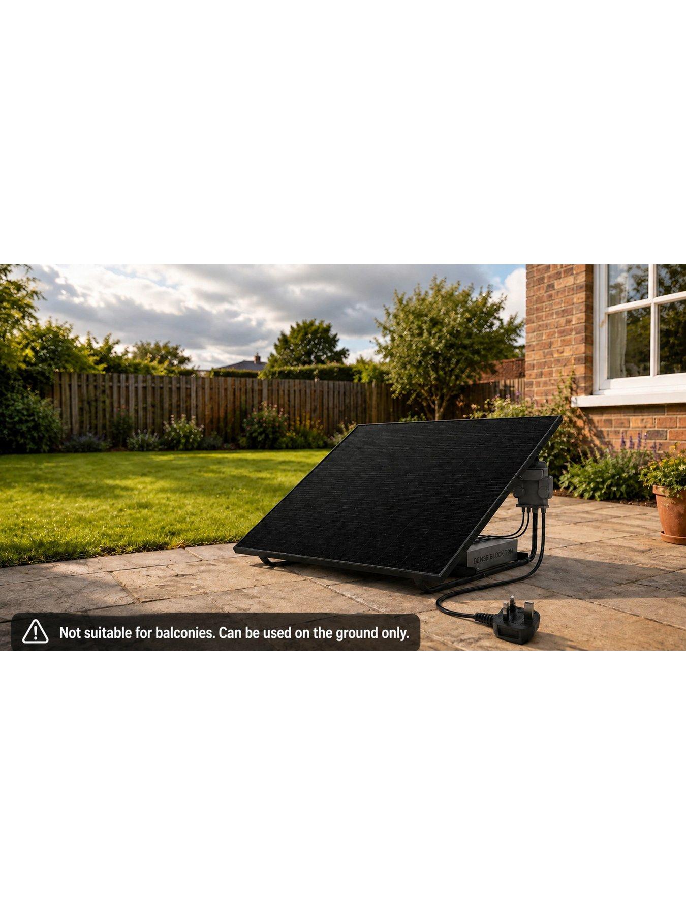 Image 3 of 7 of UKSOL UKSOL 460w&nbsp;Plug-in Solar Pro Compact Ground Mount (APSystems EZ1-M, 1x 460W panel)
