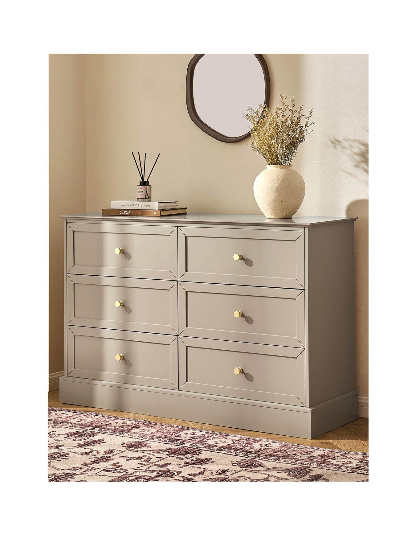 Image 2 of 7 of Dusk Ruby 6 Drawer Chest - Taupe