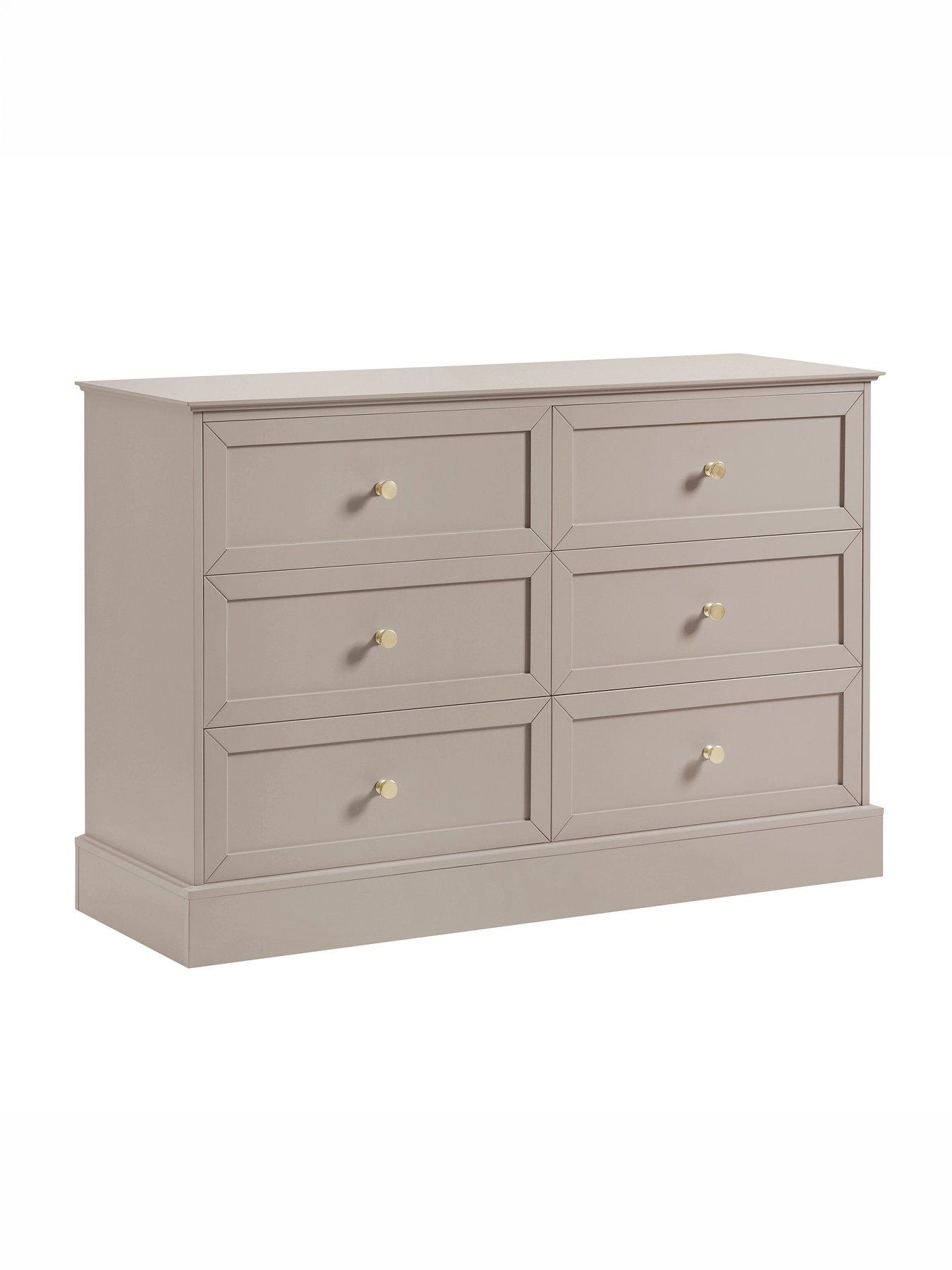Image 4 of 7 of Dusk Ruby 6 Drawer Chest - Taupe
