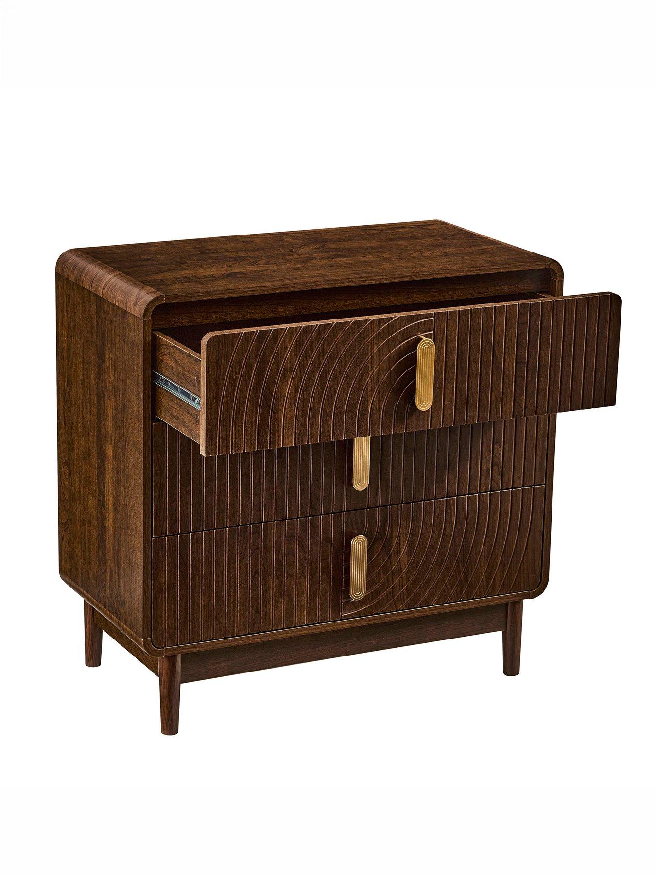 Image 4 of 6 of Dusk Marnie 3 Drawer Chest - Walnut