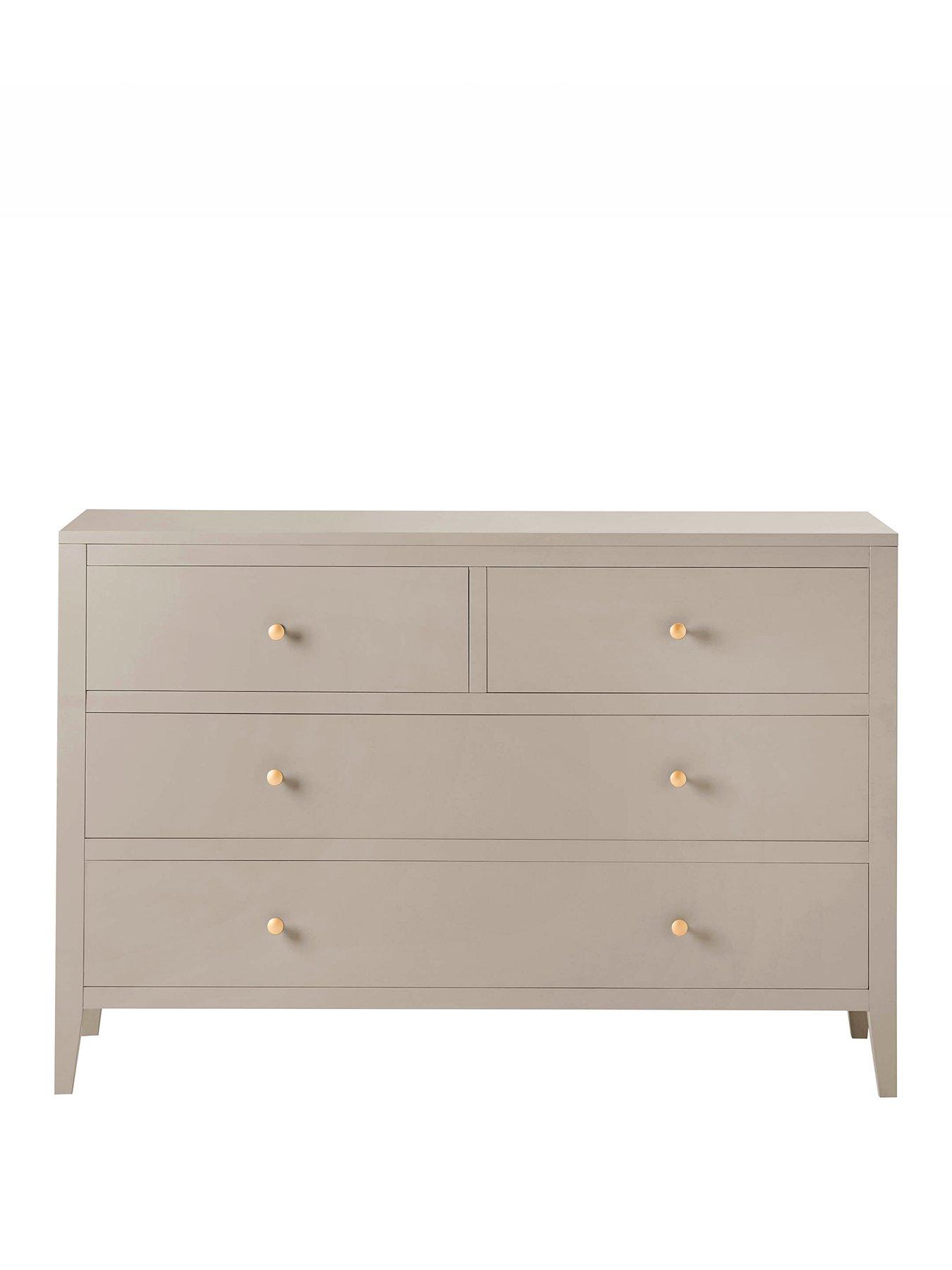 Image 2 of 5 of Dusk Poppy 4 Drawer Chest - Taupe