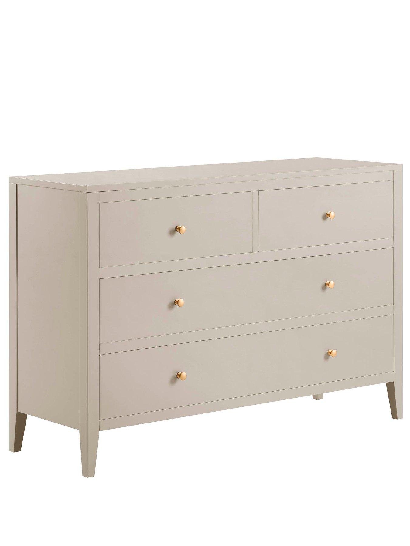 Image 3 of 5 of Dusk Poppy 4 Drawer Chest - Taupe