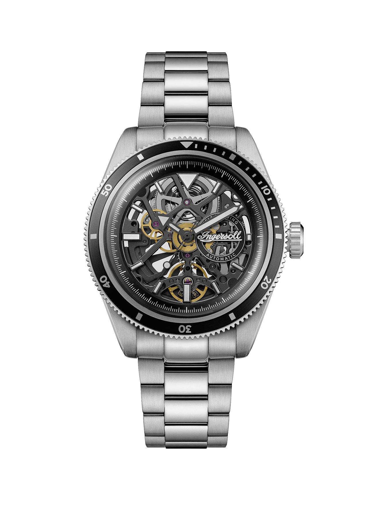 Ingersoll Ingersoll 1892 The Buck Automatic Mens Watch With Blue Dial And Silver Stainless Steel Bracelet - I18002