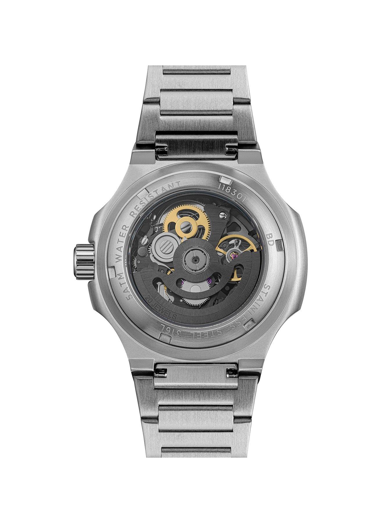 Image 6 of 6 of Ingersoll 1892 The Frame Automatic Mens Watch with Blue Dial and Silver Stainless Steel Bracelet - I18301