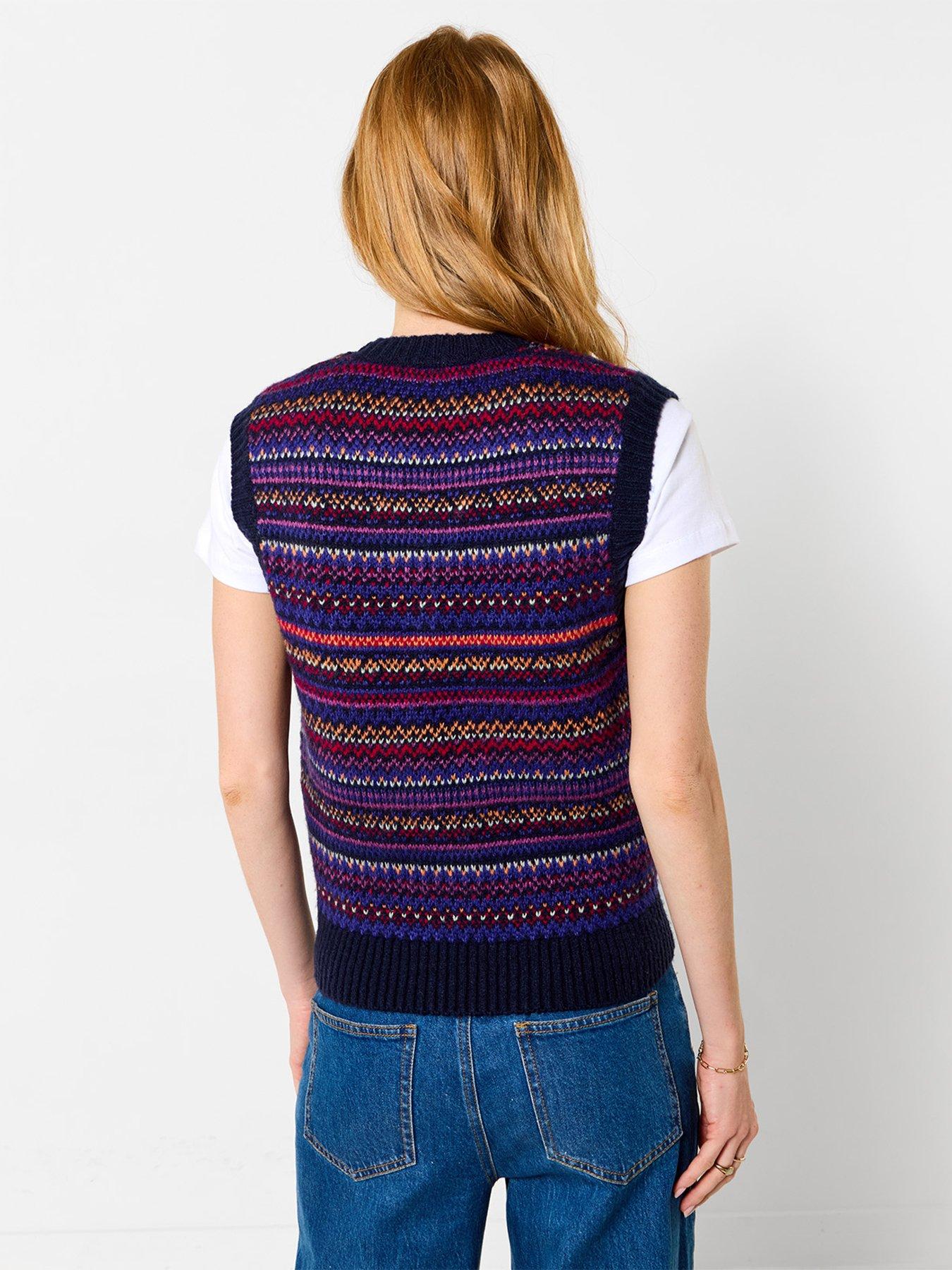 Image 2 of 5 of Joe Browns Freya Button Through Fairisle Vest