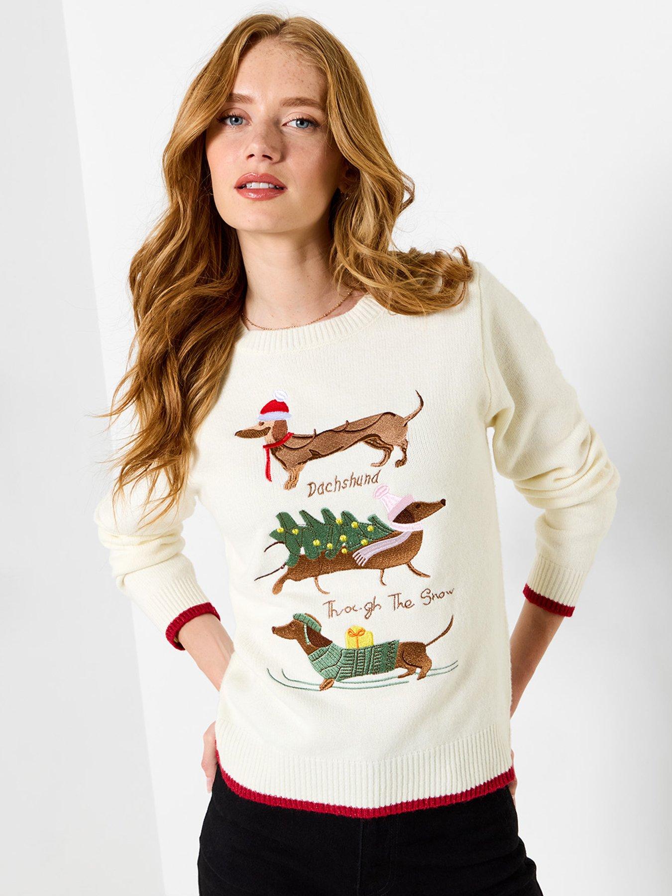 Image 2 of 7 of Joe Browns Darcie Dachshund Embroidered Jumper