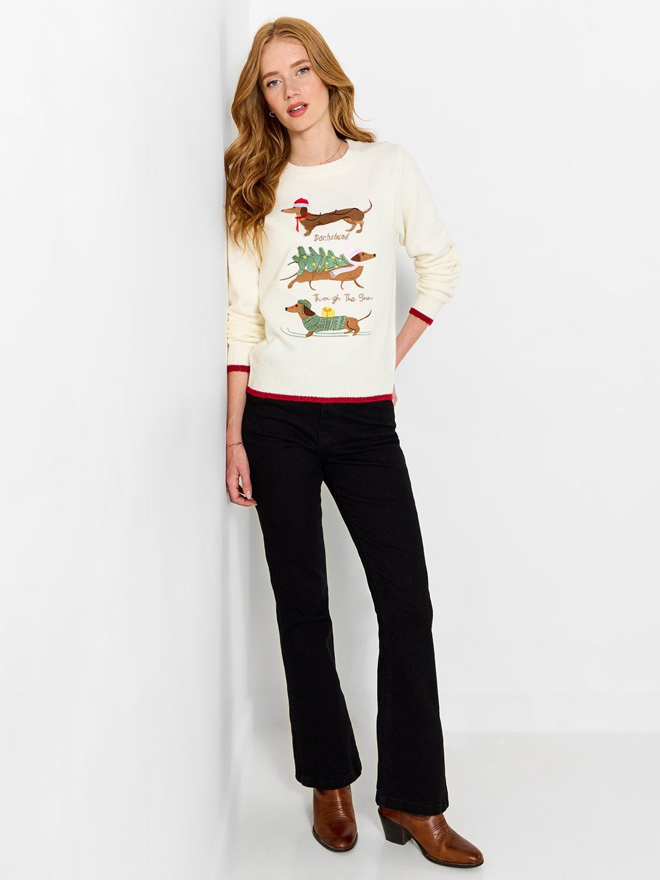 Image 4 of 7 of Joe Browns Darcie Dachshund Embroidered Jumper