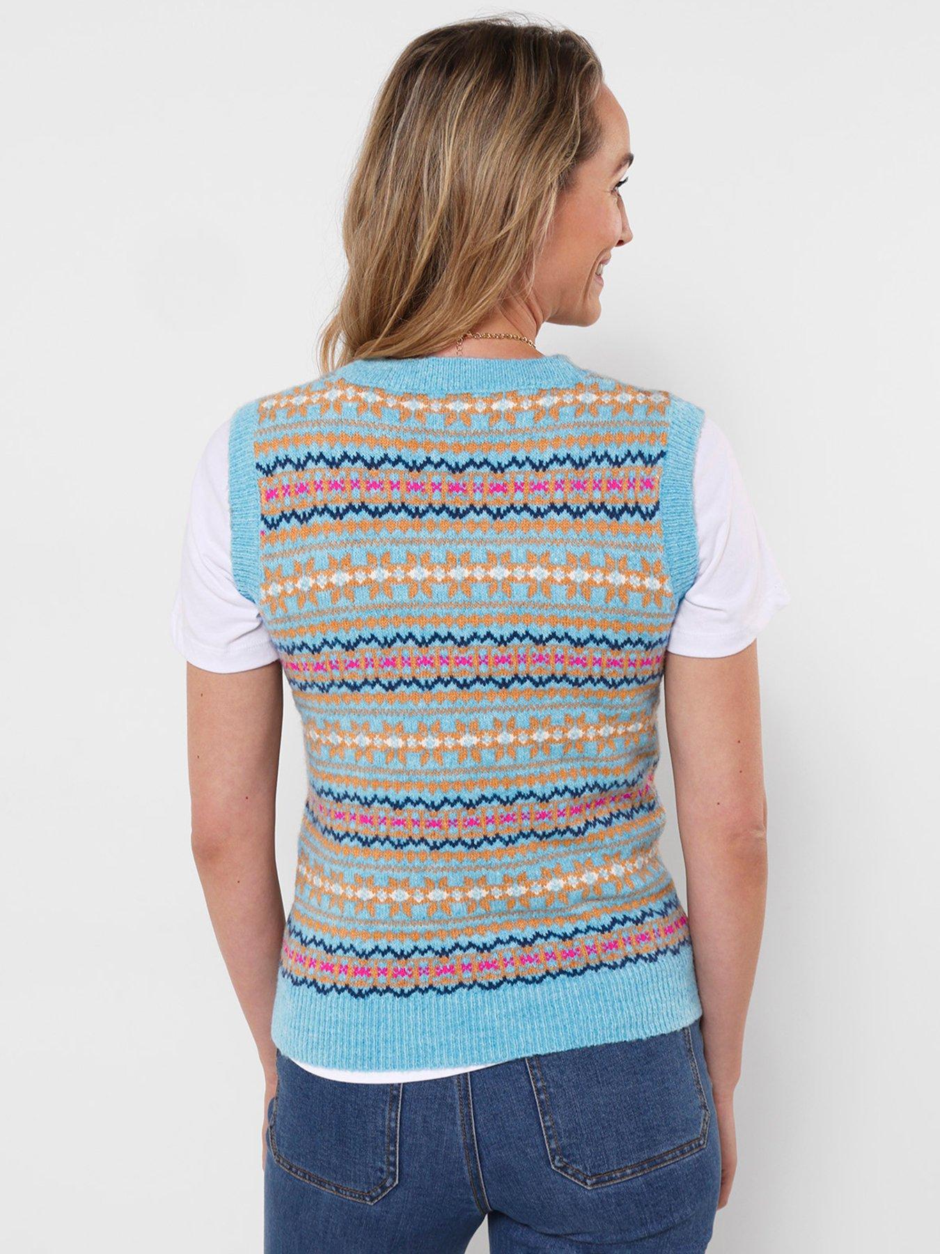 Image 2 of 5 of Joe Browns Winter Blues Fairisle Knitted Tank