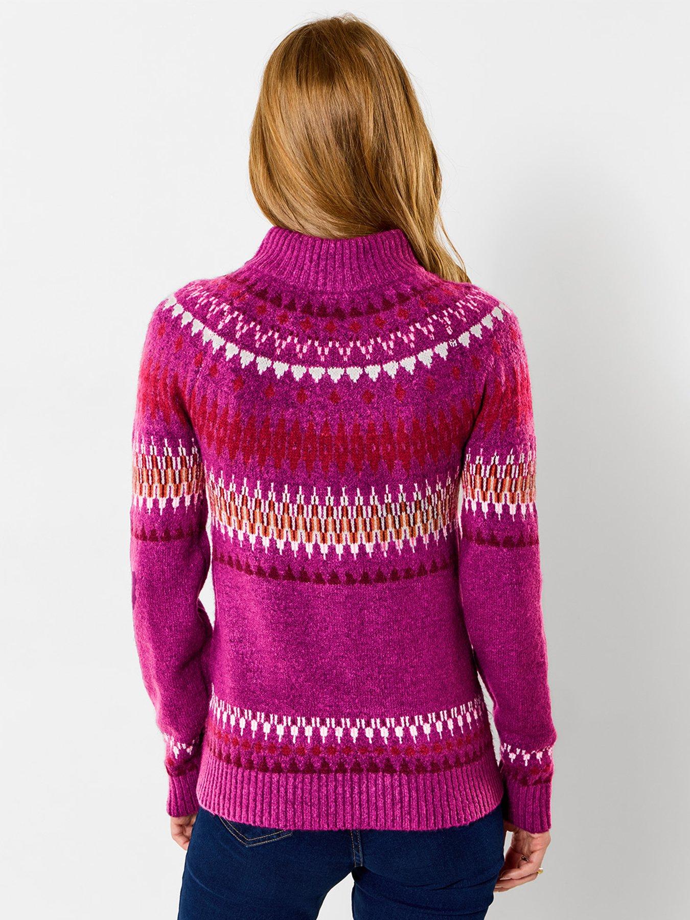 Image 2 of 5 of Joe Browns Connie Half Zip Fairisle Jumper