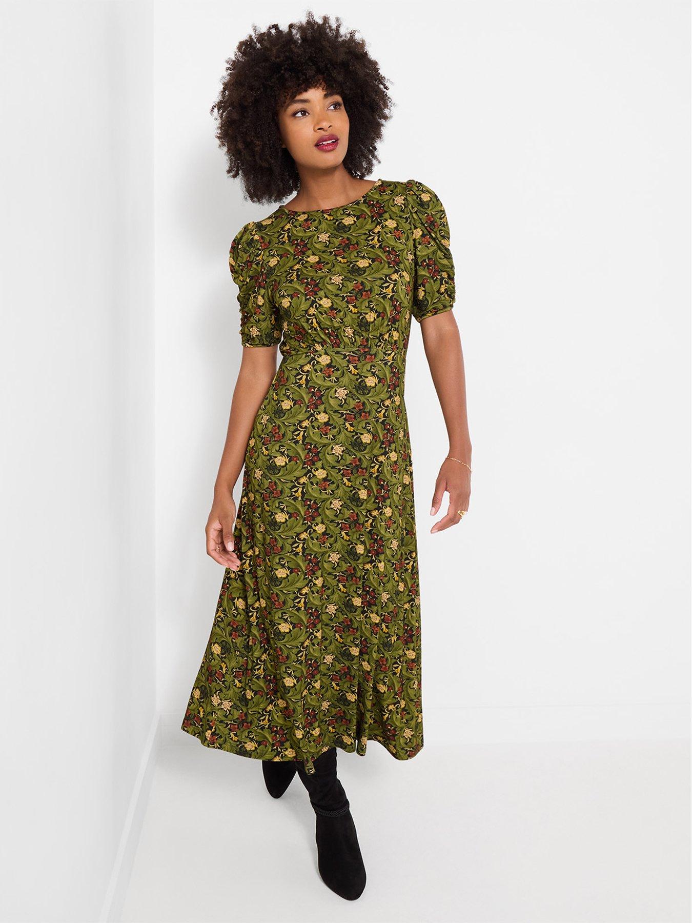 Image 3 of 5 of Joe Browns Autumn Leaves Printed Jersey Dress