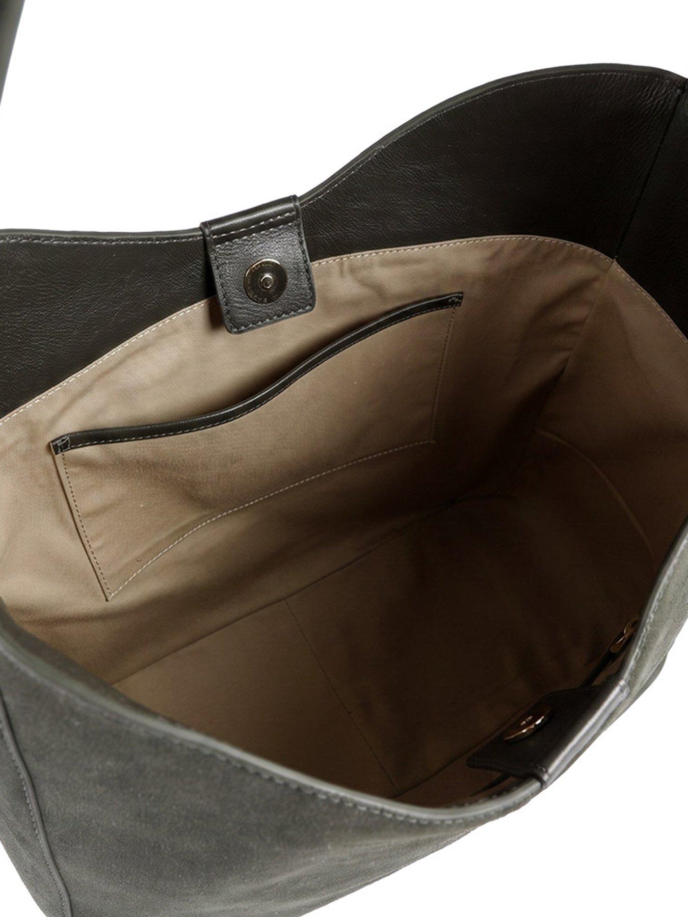 Image 6 of 6 of Jones Bootmaker Womens Wyonna Suede Slouchy Hobo Shoulder Bag - Green