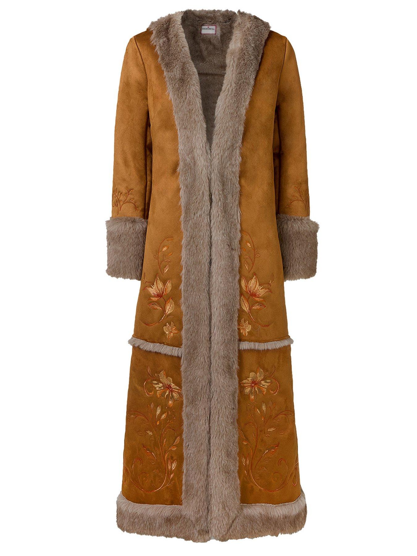 Image 7 of 7 of Joe Browns Winter Boho Fur Lined Embroidered Coat