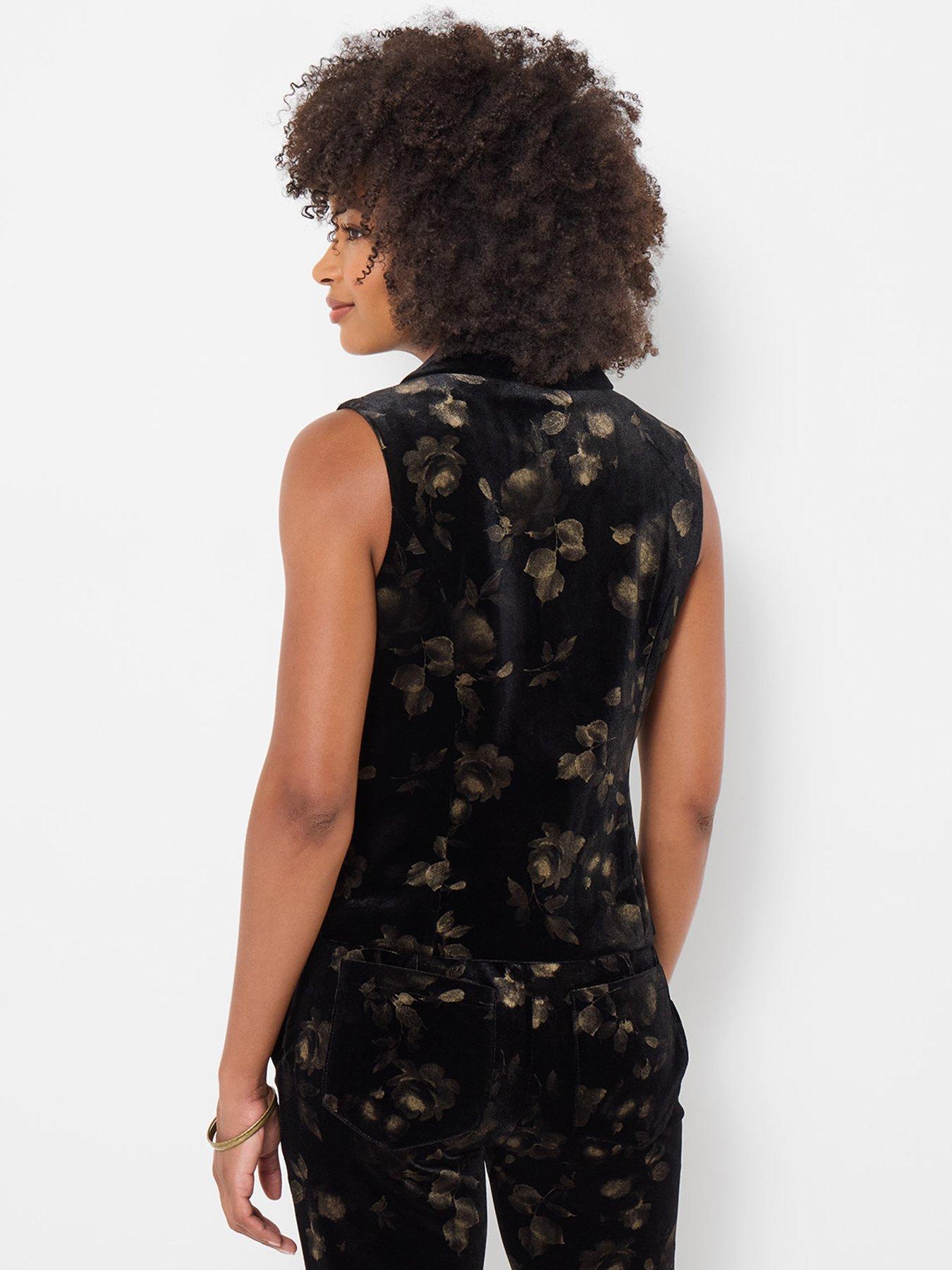 Image 3 of 7 of Joe Browns Floral Printed Velvet Waistcoat
