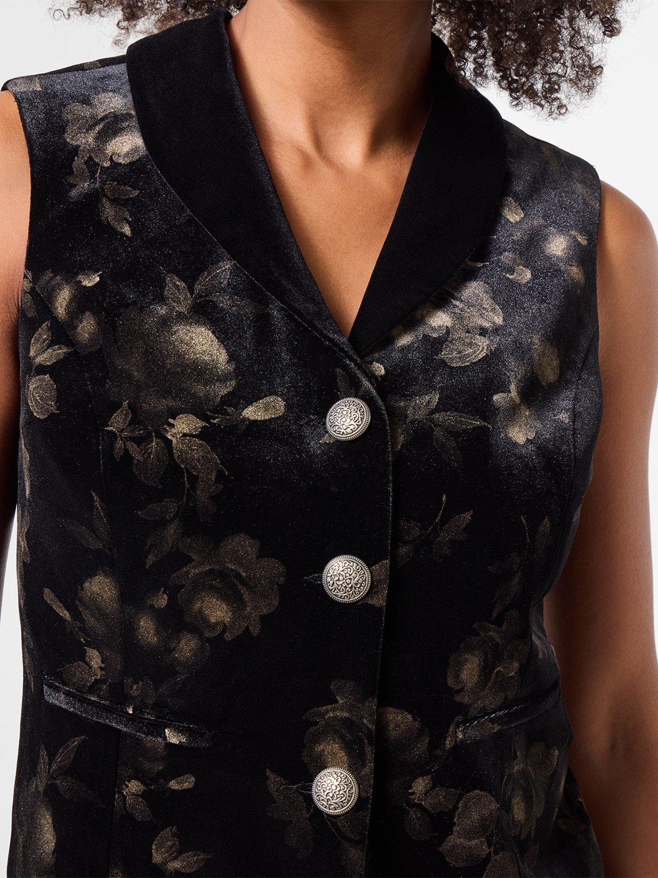 Image 5 of 7 of Joe Browns Floral Printed Velvet Waistcoat