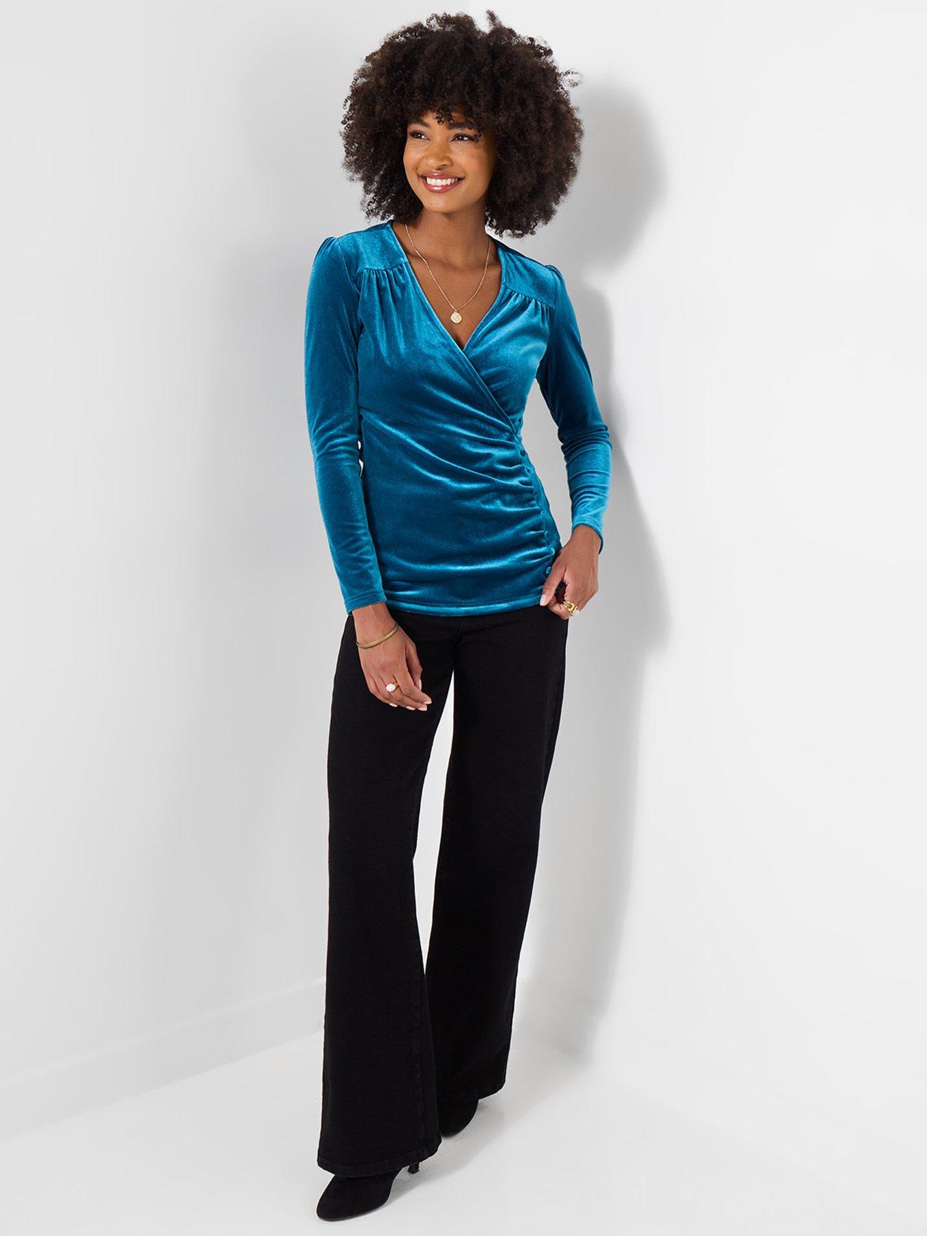 Image 4 of 5 of Joe Browns Vienna Velour Wrap Top