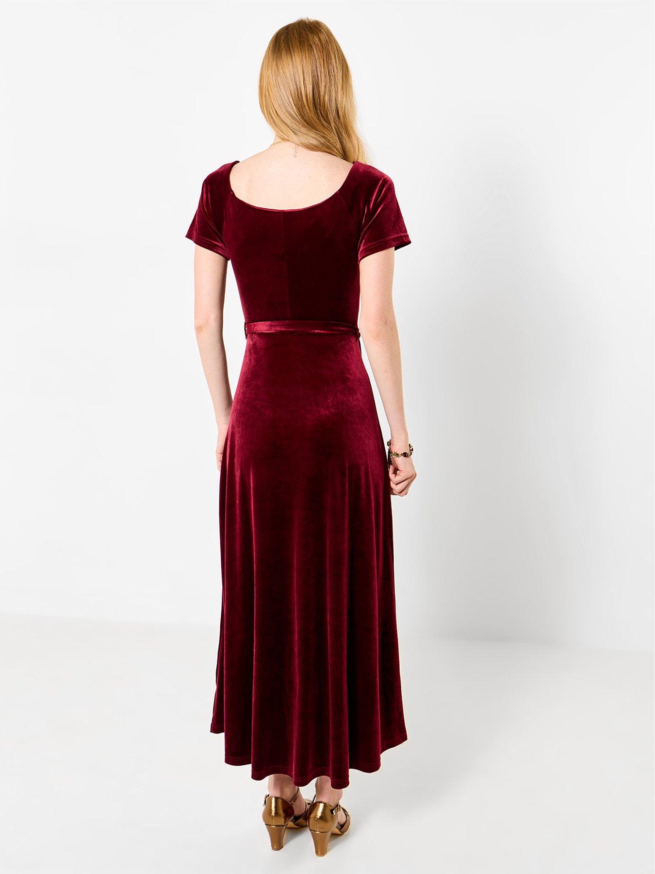 Image 3 of 7 of Joe Browns Perfect Party Ruffle Velour Dress