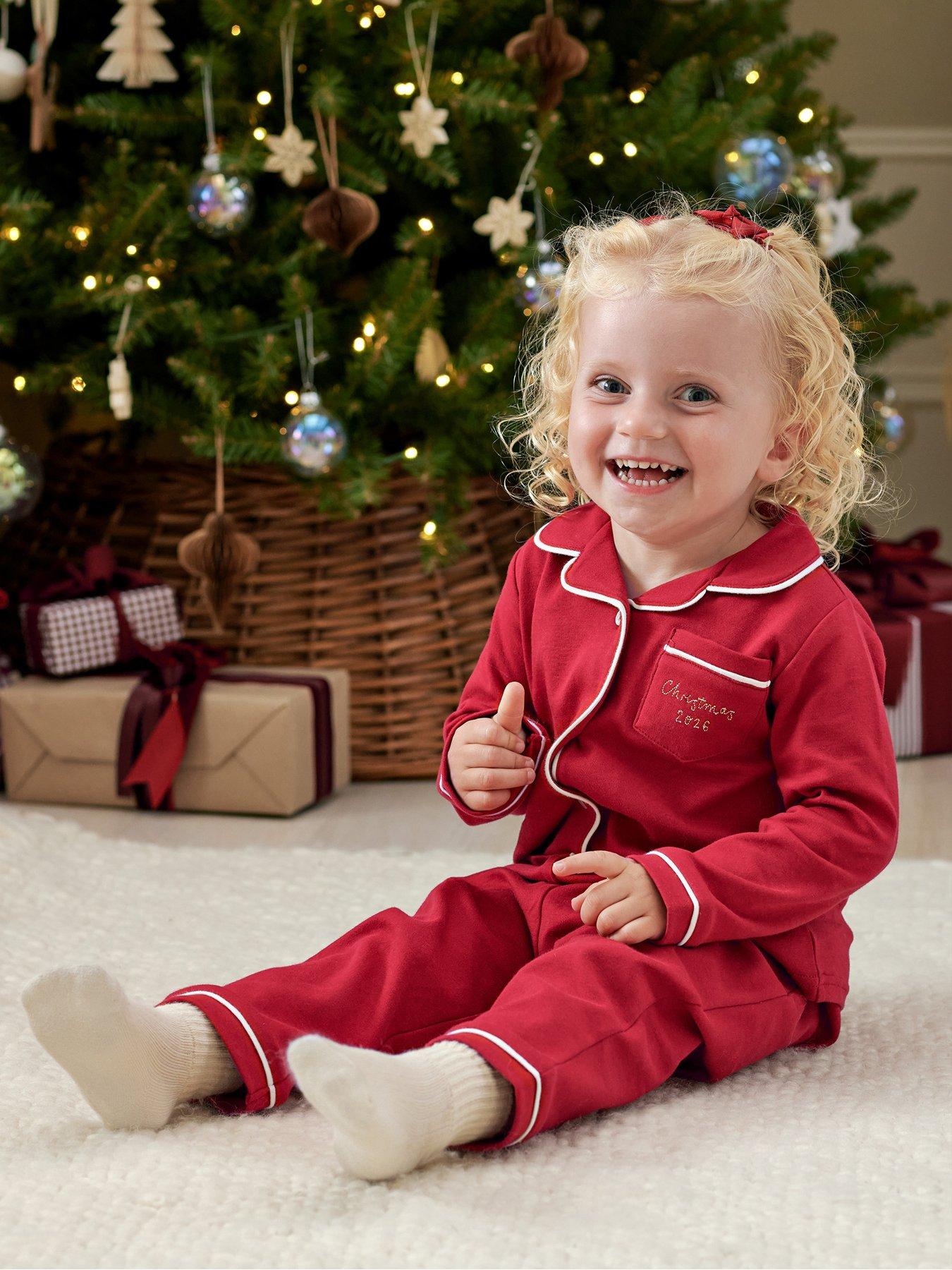 Mamas & Papas Baby Unisex Christmas 2026 Classic Pyjamas - Red