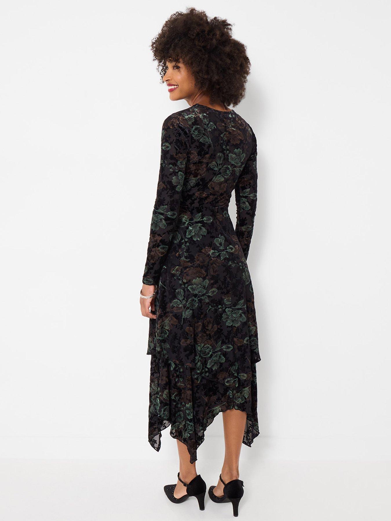 Image 2 of 7 of Joe Browns Golden Florals Dippy Hem Dress