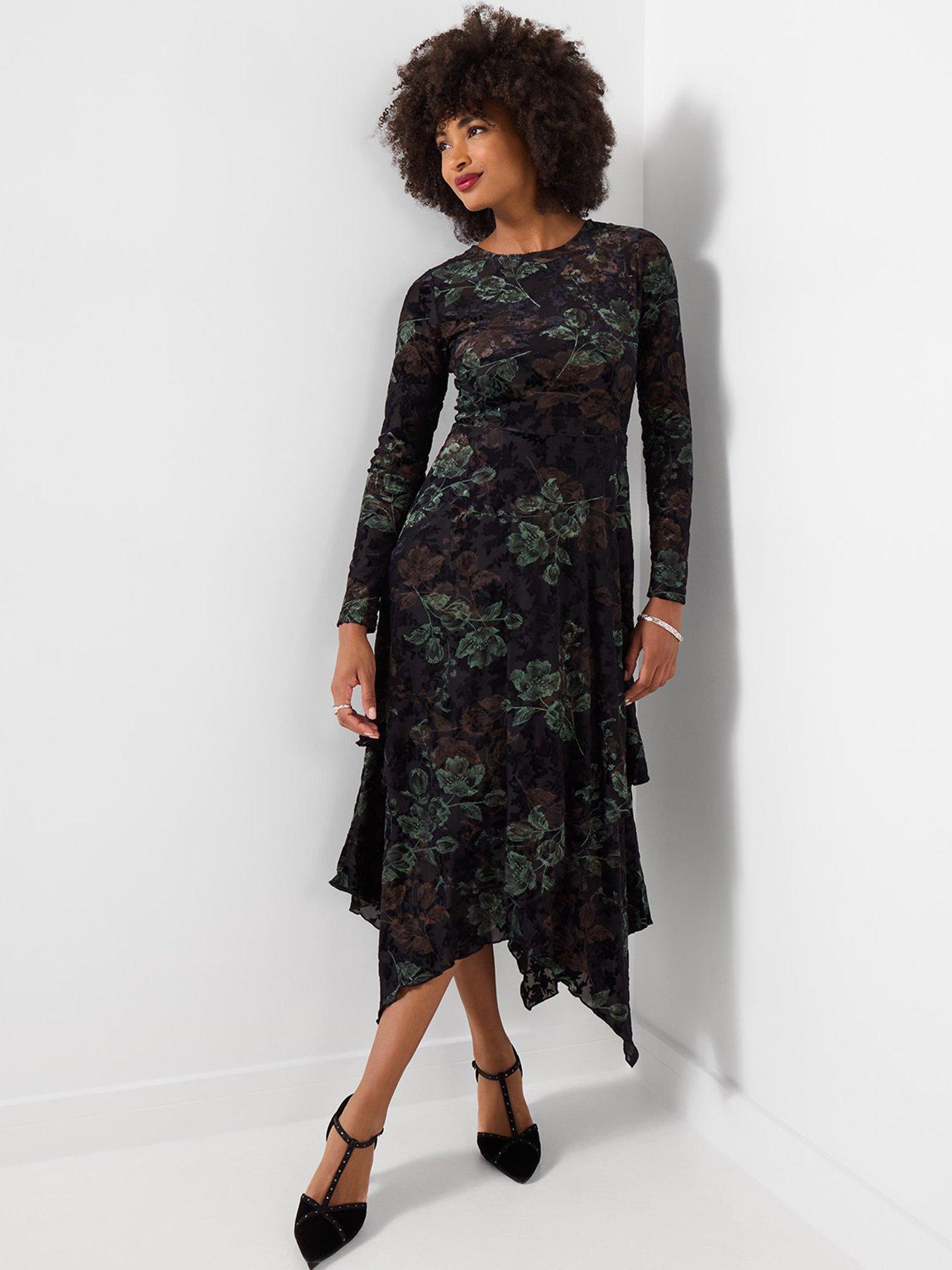 Image 3 of 7 of Joe Browns Golden Florals Dippy Hem Dress