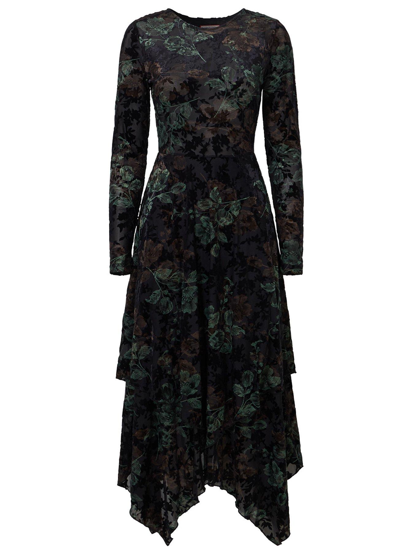 Image 7 of 7 of Joe Browns Golden Florals Dippy Hem Dress