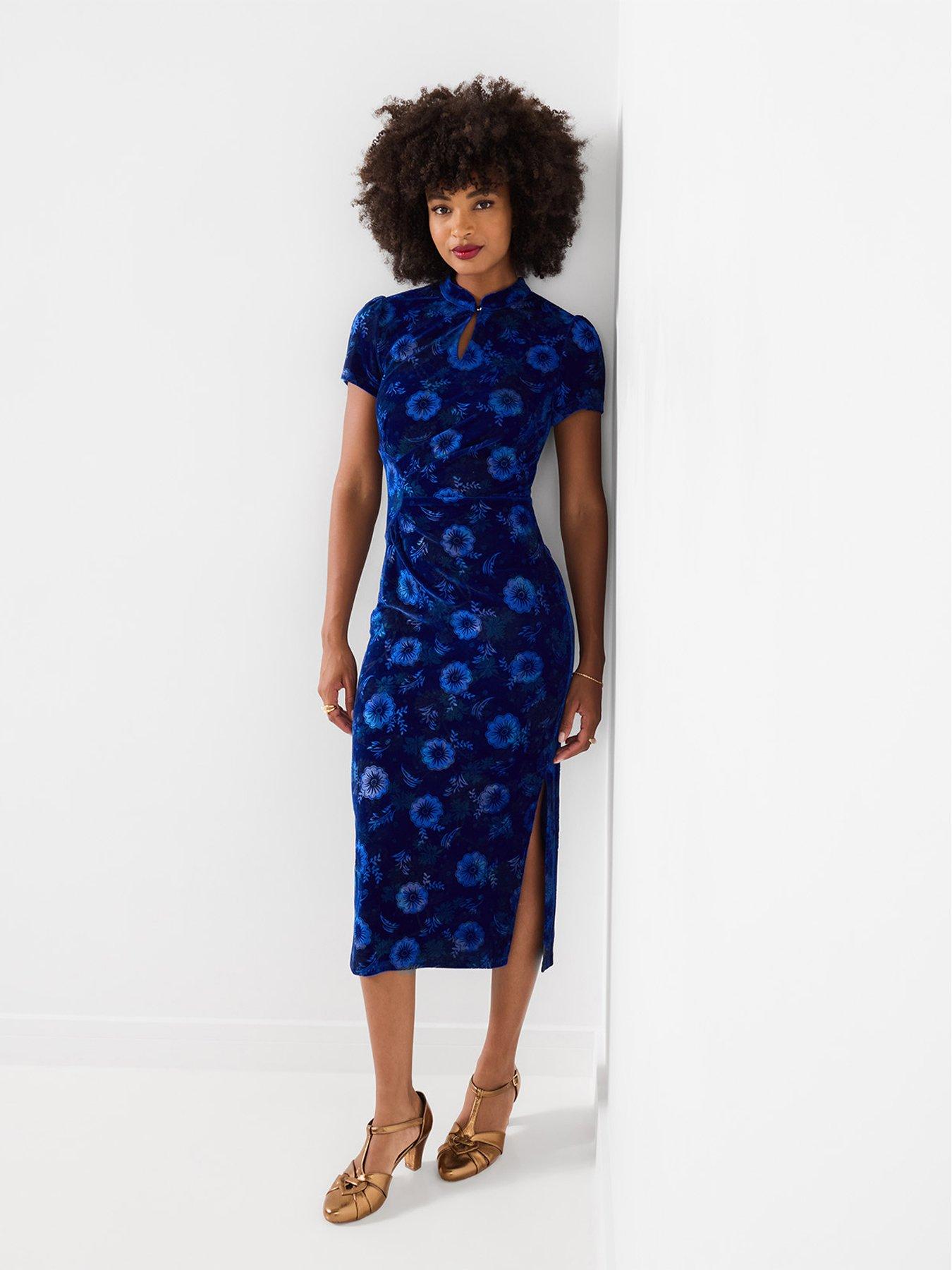 Image 1 of 7 of Joe Browns Liliana Printed Velour Dress