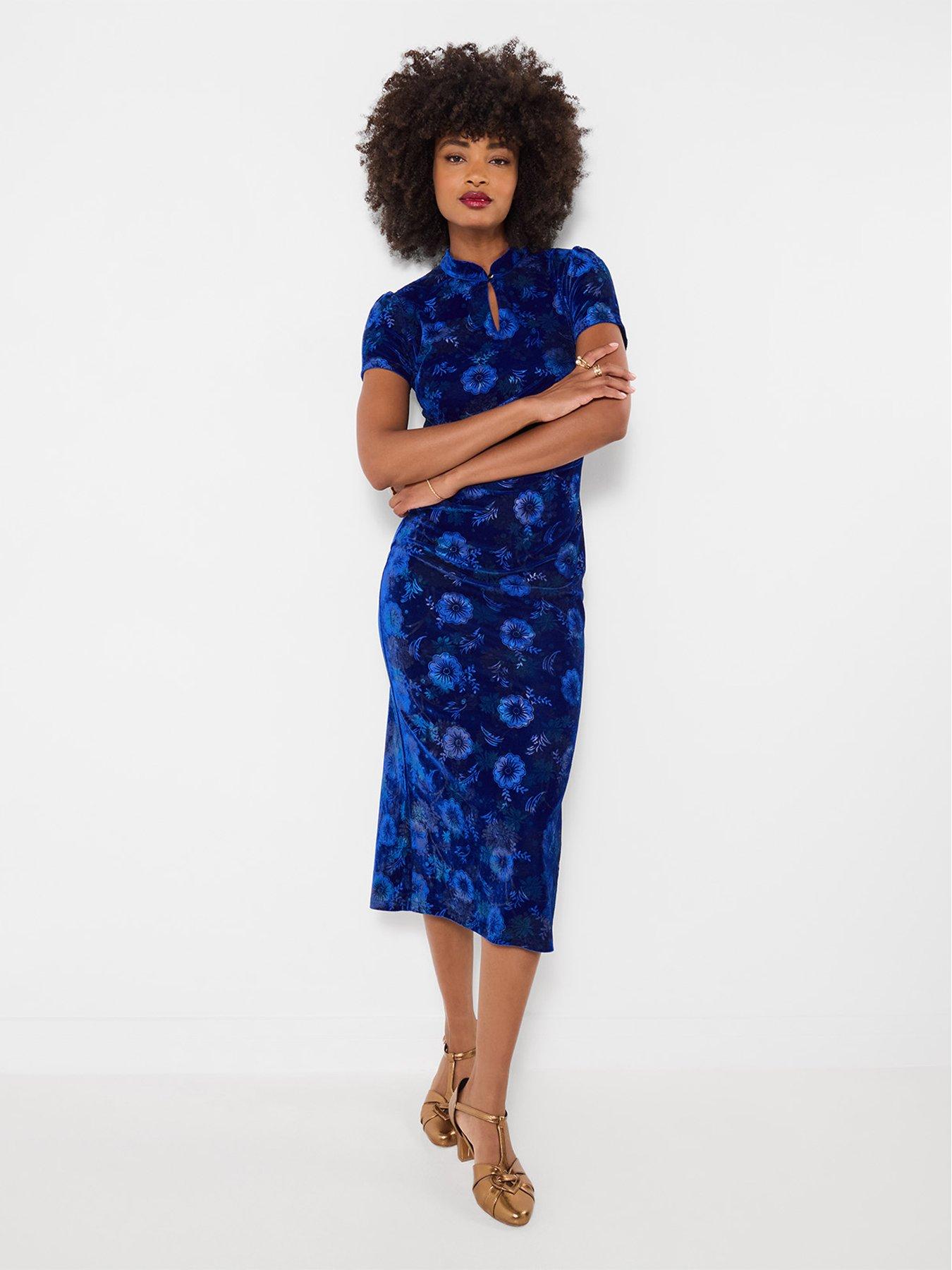 Image 3 of 7 of Joe Browns Liliana Printed Velour Dress