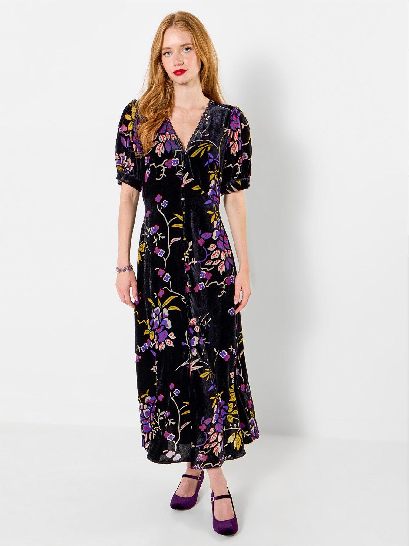 Image 1 of 5 of Joe Browns Delightful Devore Button Through Dress
