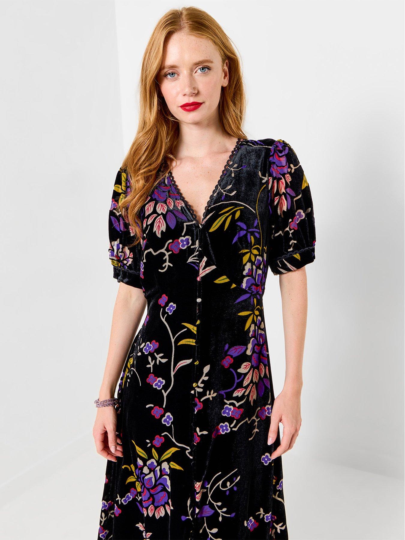 Image 3 of 5 of Joe Browns Delightful Devore Button Through Dress