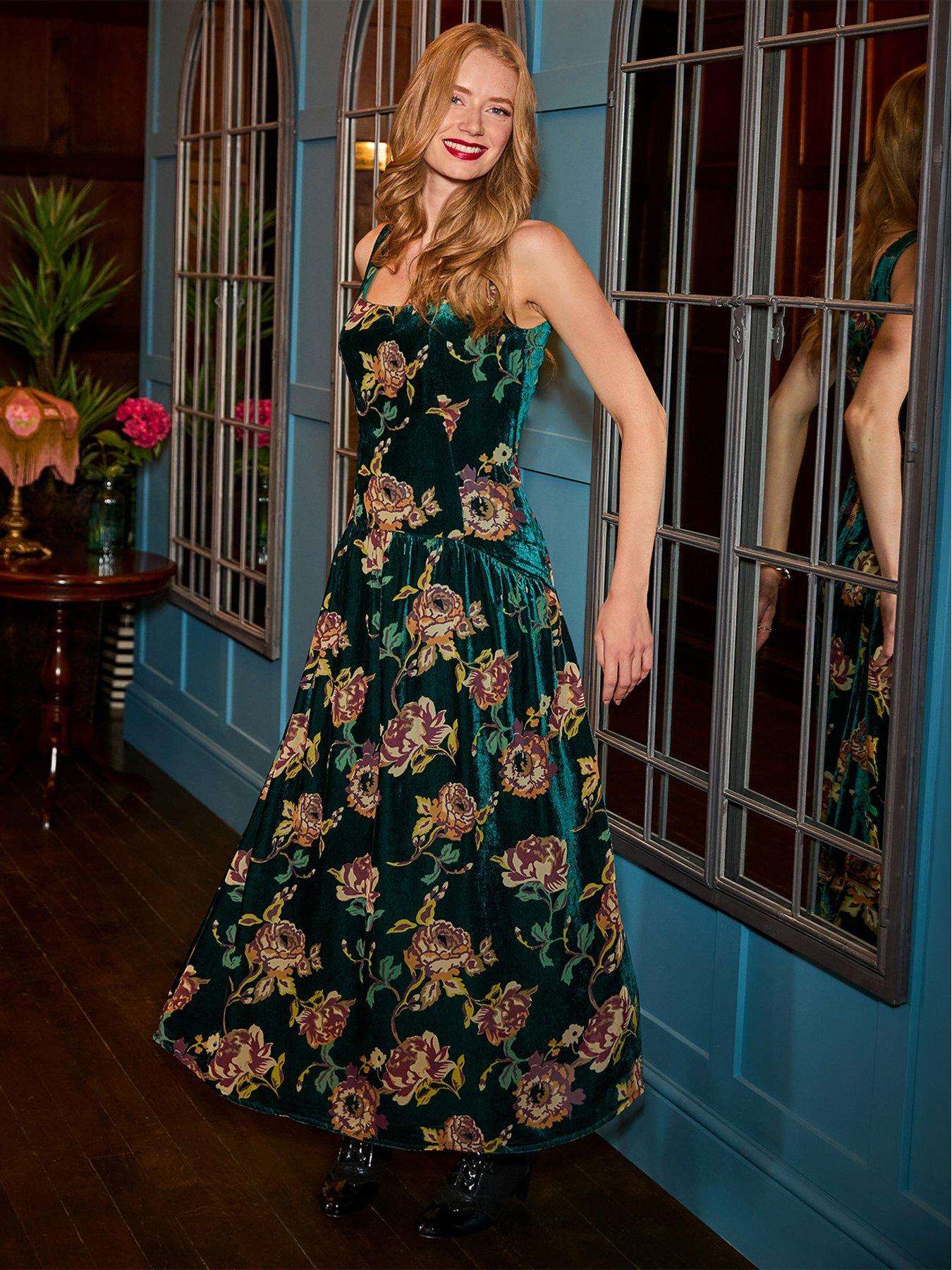 Image 5 of 7 of Joe Browns Dazzling Devore Dropped Waist Dress