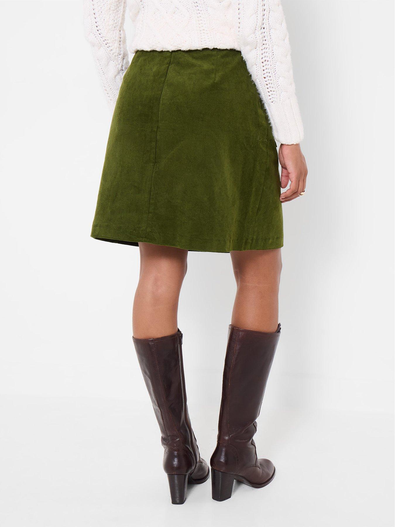 Image 2 of 6 of Joe Browns Camilla Green Cord Mini Skirt