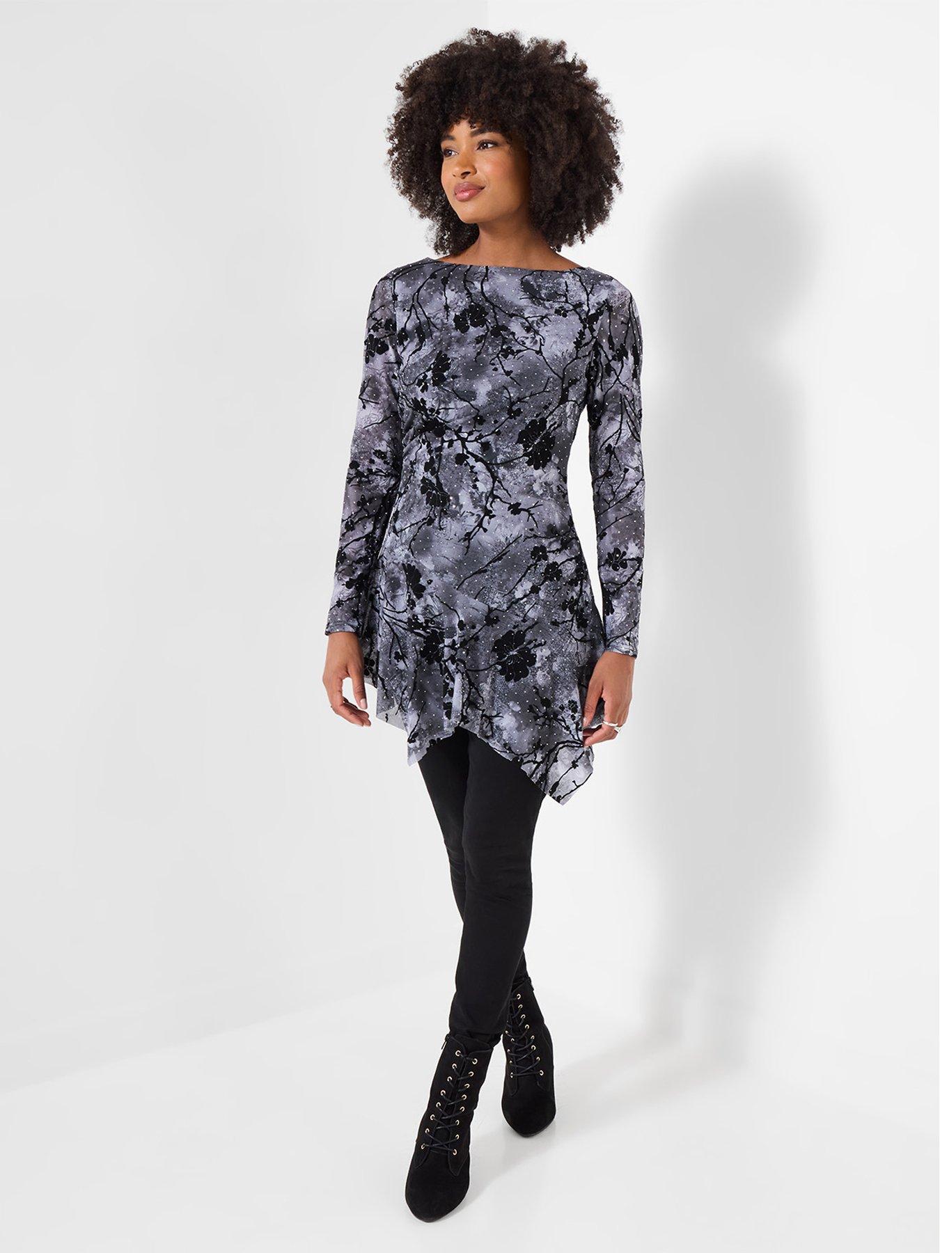 Image 2 of 7 of Joe Browns Flocked Sparkle Tunic Top With Asymmetric Hem
