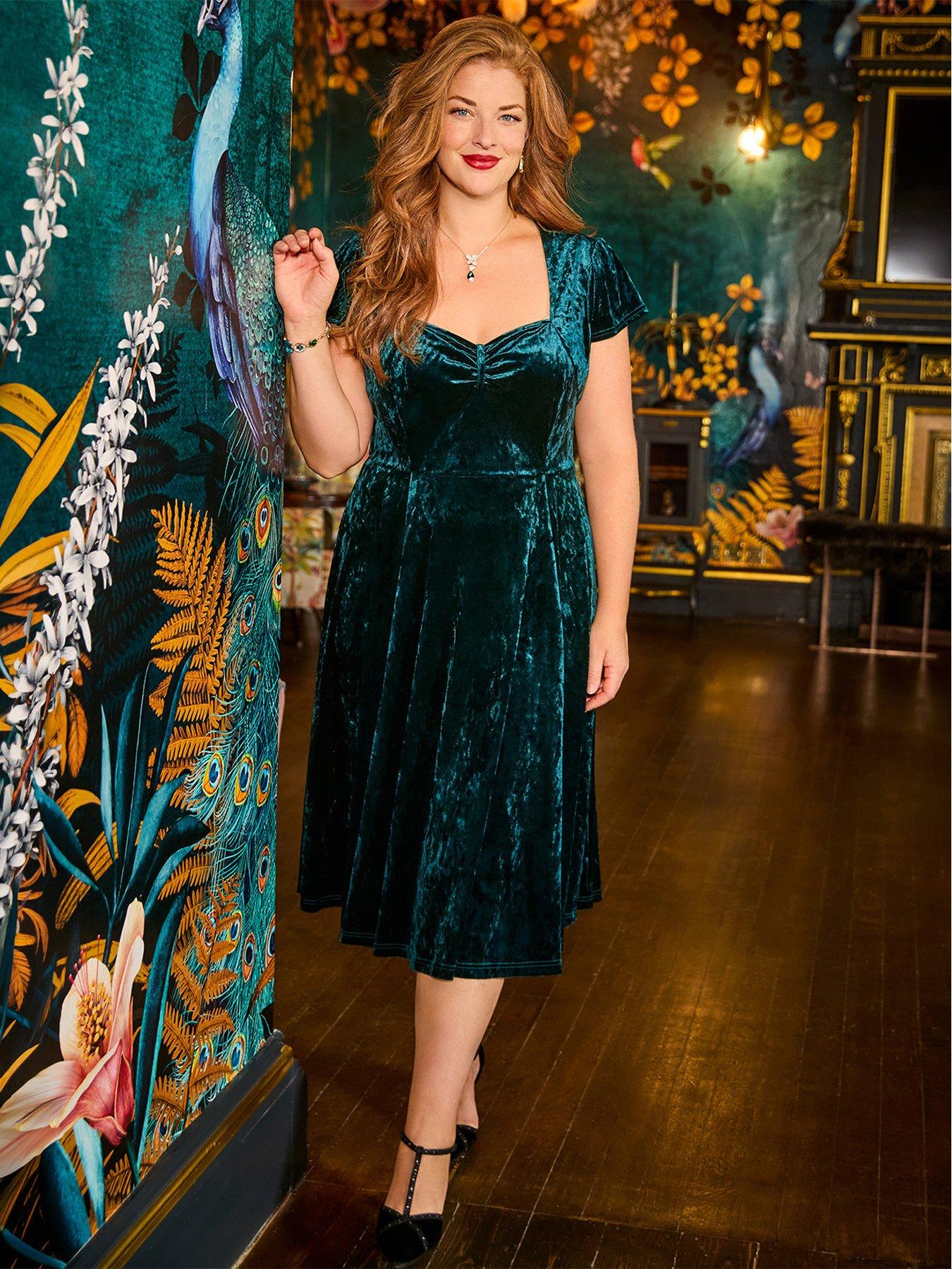 Image 1 of 7 of Joe Browns Loretta Vintage Velour Dress