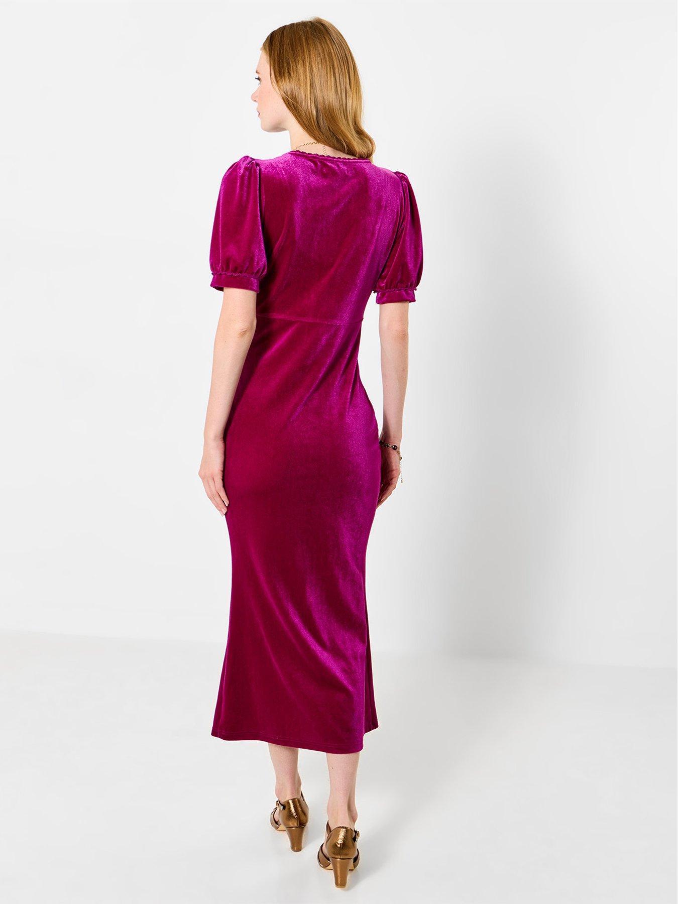 Image 2 of 5 of Joe Browns Button Through Velour Dress
