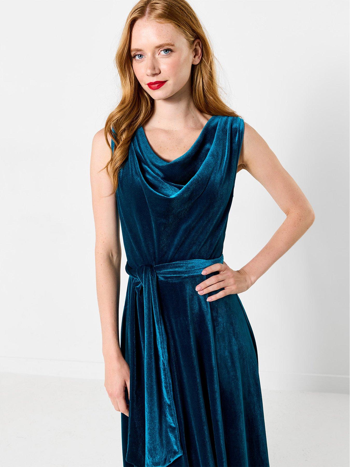 Image 4 of 7 of Joe Browns Make A Statement Cowl Neck Velour Dress