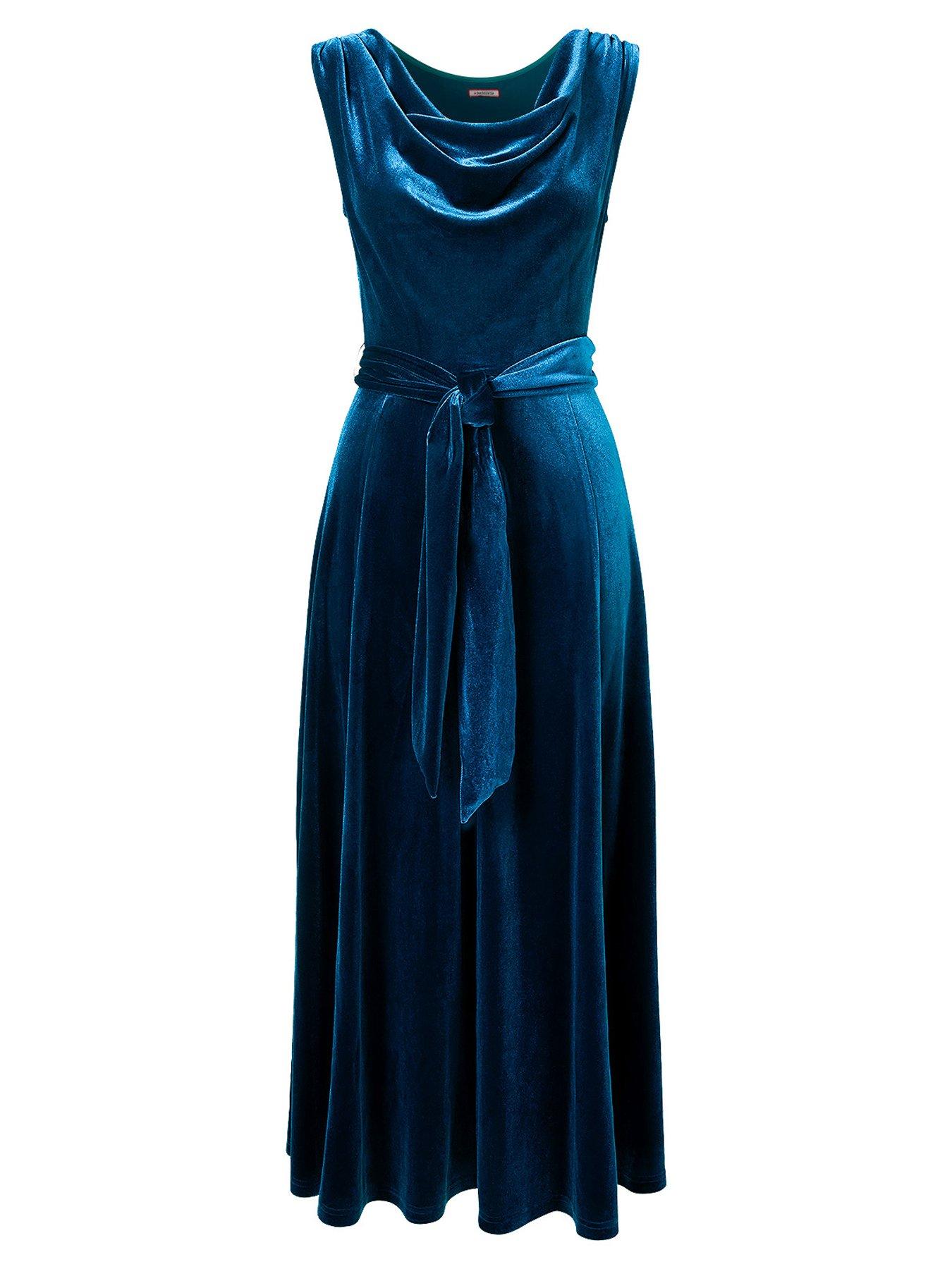 Image 7 of 7 of Joe Browns Make A Statement Cowl Neck Velour Dress