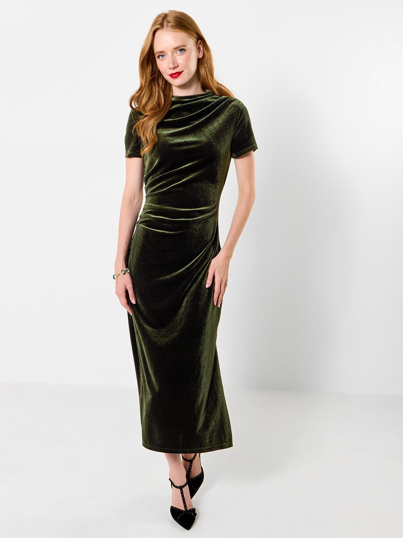 Image 3 of 5 of Joe Browns Isabella Gathered Velour Dress