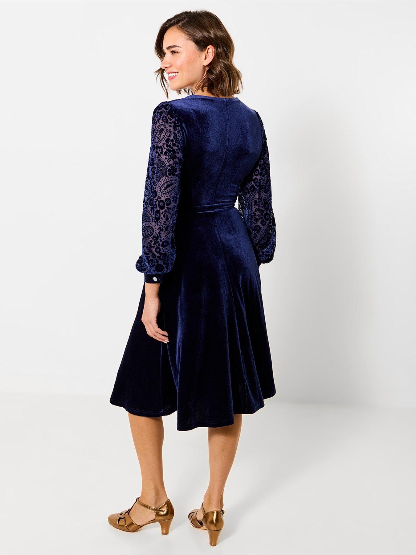 Image 2 of 5 of Joe Browns Darcie Sleeve Detail Velour Dress
