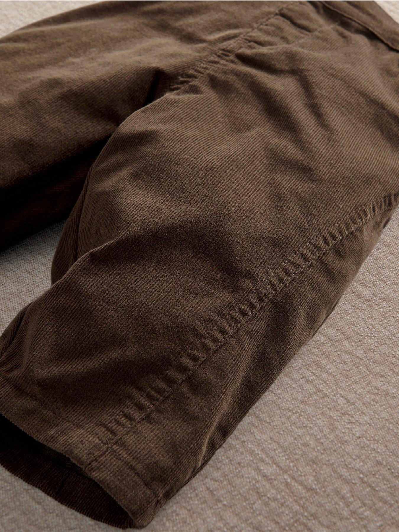 Image 2 of 3 of Mamas & Papas Baby Boys Balloon Leg Cord Pants - Brown