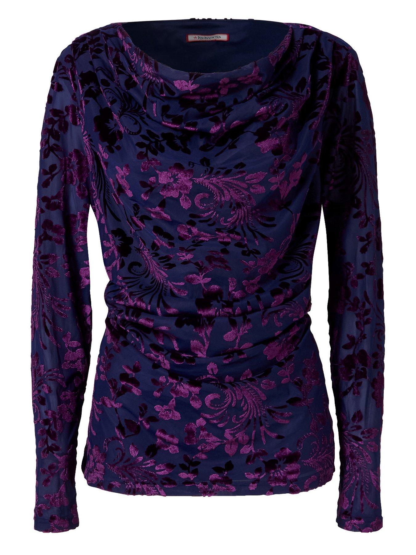 Image 7 of 7 of Joe Browns Devore Long Sleeve Top With Cowl Neck