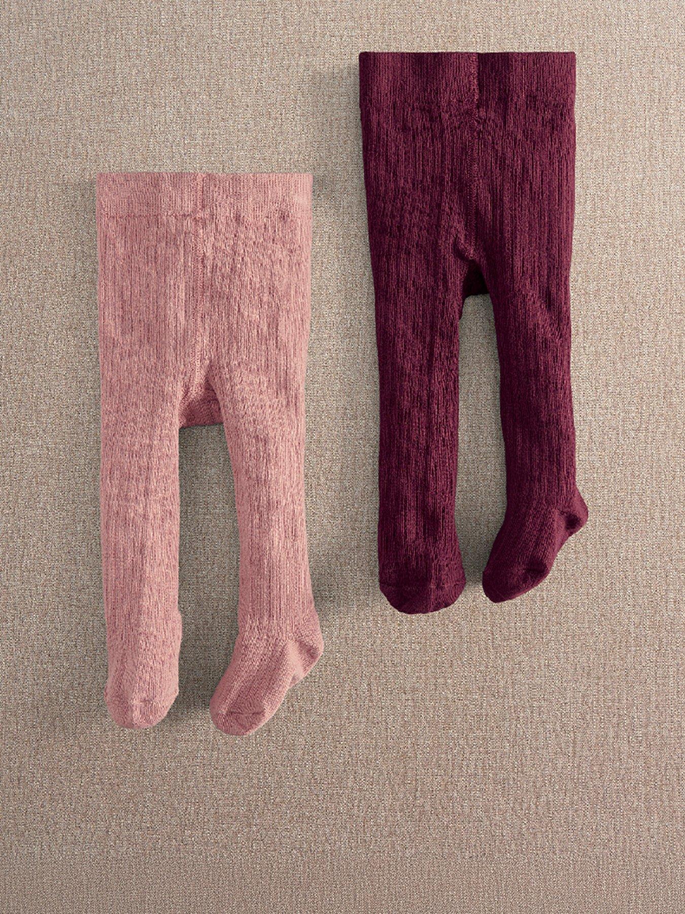 Mamas & Papas Baby Girls 2 Pack Tights - Multi
