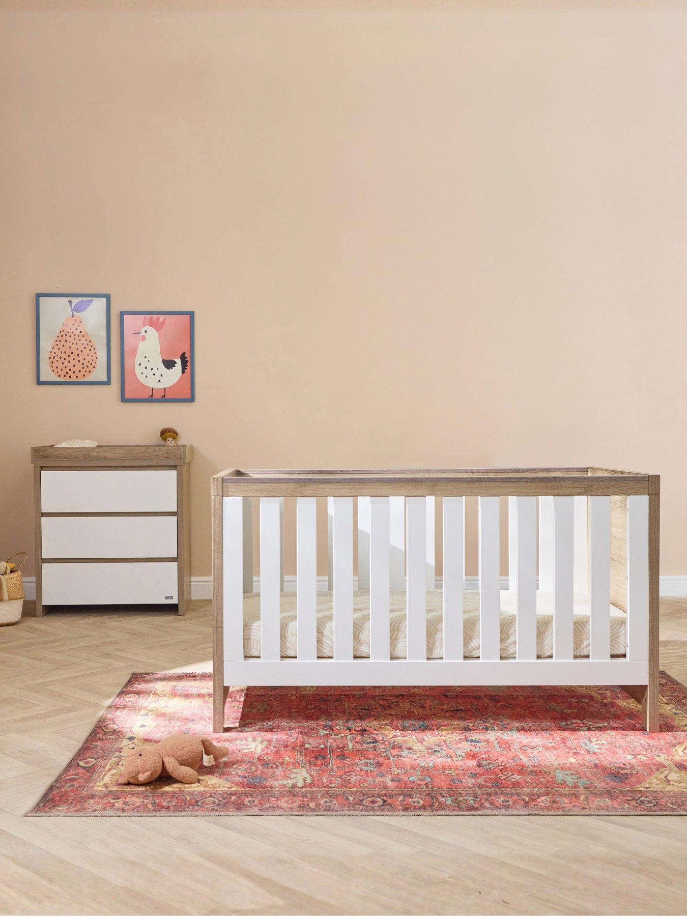 Image 1 of 7 of Tutti Bambini Modena 2 Piece Room Set - White/Oak