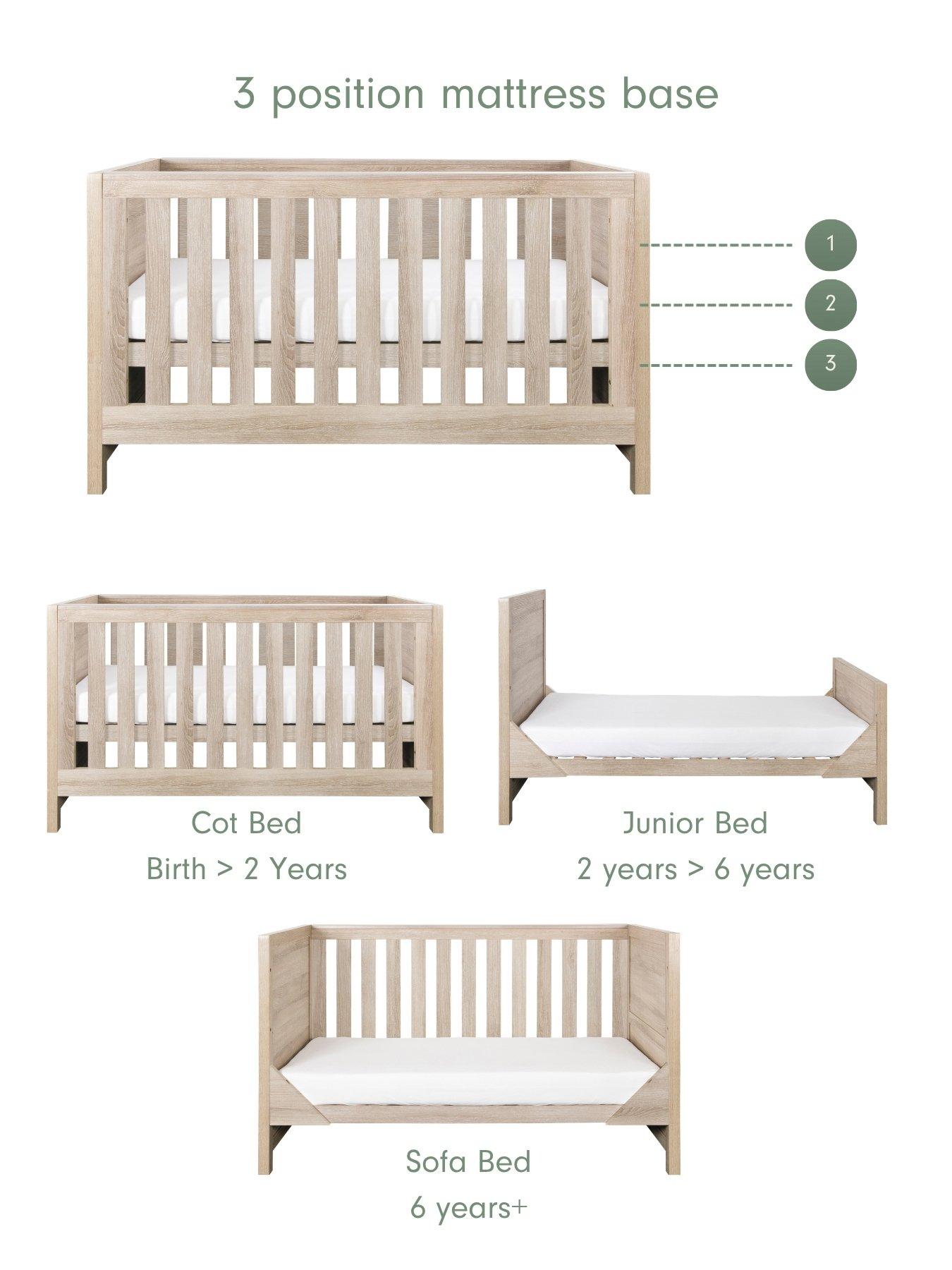 Image 7 of 7 of Tutti Bambini Modena 2 Piece Room Set - White/Oak