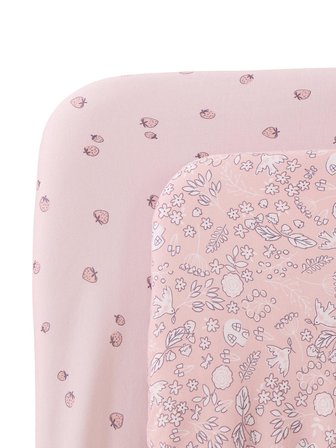 Image 7 of 7 of Tutti Bambini CoZee Zen Blush & TT 2 pack fitted Sheets Bundle