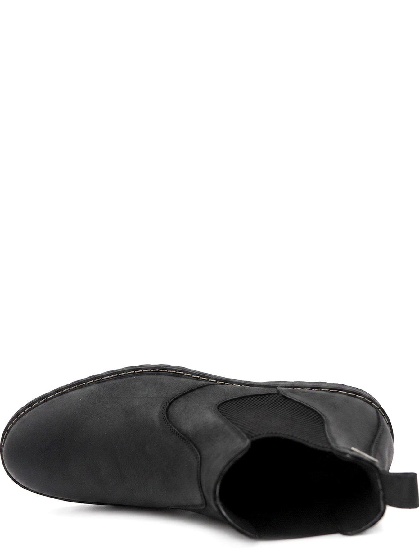 Image 4 of 6 of Jones Bootmaker Mens Hartlepool Leather Pull-On Chelsea Boots - Black